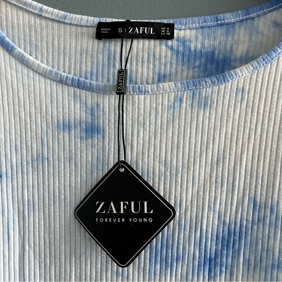 Zaful Ruffle Hem Tie Dye Dress - Picture 2 of 11